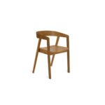 Ella Oak Wood Dining Armchairs - Set of 2 - Image 3