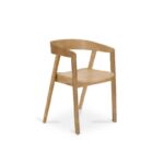 Ella Pale Oak Wood Dining Armchairs - Set of 2 - Image 4
