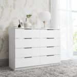 Outlet - Essie 8 Drawer Chest of Drawers - Pure White