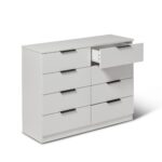 Outlet - Essie 8 Drawer Chest of Drawers - Pure White - Image 2