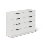 Outlet - Essie 8 Drawer Chest of Drawers - Pure White - Image 7