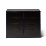 Outlet - Essie 8 Drawer Chest of Drawers - Black - Image 4