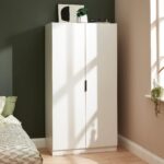 Outlet - Essie Tall Cabinet / Wardrobe - White