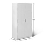 Essie Double Wardrobe - White - Image 7