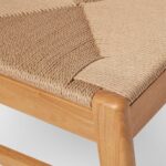 Faye Oak Wooden Woven Chairs - Set of 2 - Image 5