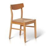 Faye Oak Wooden Woven Chairs - Set of 2 - Image 8