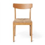 Outlet - Faye Wooden Woven Chairs Set of 2 - Pale Oak - Image 5