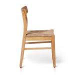 Outlet - Faye Wooden Woven Chairs Set of 2 - Pale Oak - Image 7