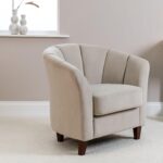 Florence Clay Armchair - Dark Oak Legs - Image 3