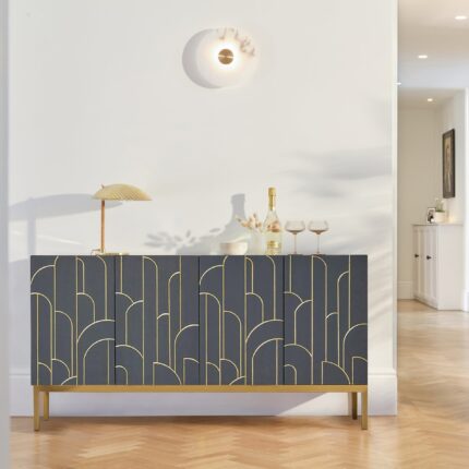 Gatsby Large 4 Door Sideboard - Smoke Grey