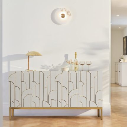 Gatsby Large 4 Door Sideboard - Snow White