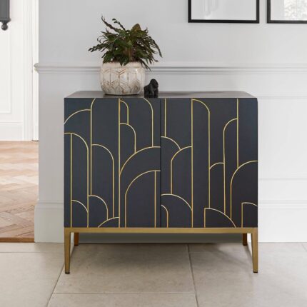 Gatsby 2 Door Small Sideboard - Smoke Grey