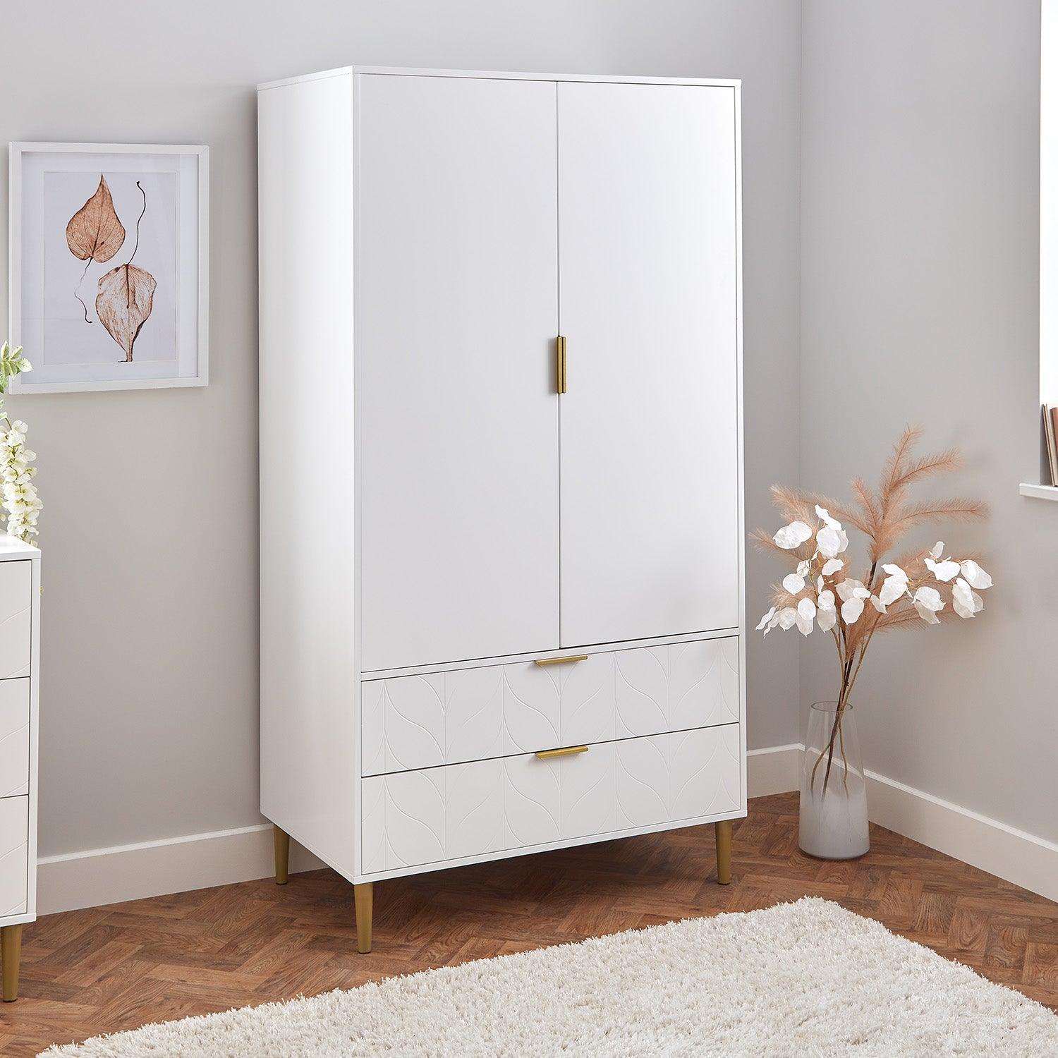 gloria-double-wardrobe-white-laura-james-1 Gloria Double Wardrobe - White