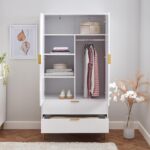 Gloria Double Wardrobe - White - Image 2