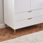 Gloria Double Wardrobe - White - Image 4