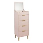 Outlet - Gloria Tallboy - Blush Pink & Brass Effect - Image 6
