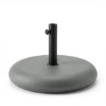 Round 3m Cappuccino Parasol with 25kg Parasol Base - Grey Concrete - Image 2