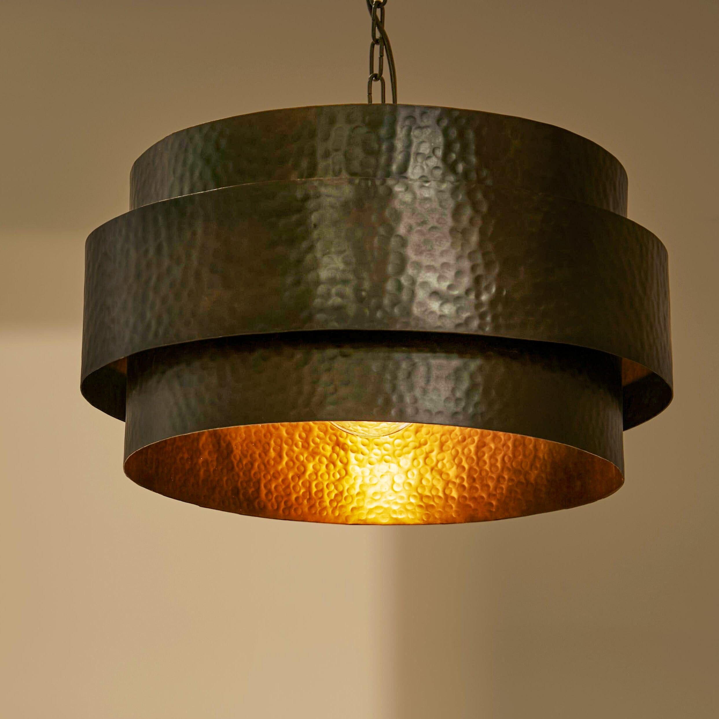 hale-40cm-metal-pendant-light-black-metal-laura-james-1_1 Outlet - Hale 40cm Metal Pendant Light, Black Bronze - Image 1