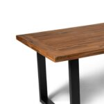 Outlet - Hali 6 Seater Steel Acacia Top Dining Table 175Cm - Image 8