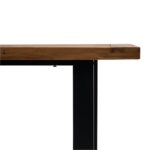 Outlet - Hali 6 Seater Steel Acacia Top Dining Table 175Cm - Image 9