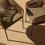 Hali 6 Seater Wooden Outdoor Dining Set with Hali Green Chairs & Premium Grey Parasol - 175cm - Image 9
