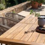 Outlet - Hali 6 Seater Steel Acacia Top Dining Table 175Cm - Image 5