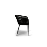 Hali Black Rope Chair with Cushions - Set of 2 - Image 12