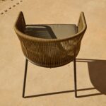 Hali Khaki Green Rope Chair with Cushion - Set of 2 - Image 6