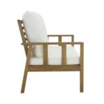 Harrelson Wooden Garden Sofa Set with Cream LED Premium Cantilever Parasol - Natural - Image 19