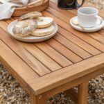 Harrelson Wooden Garden Sofa Set with Cream LED Premium Cantilever Parasol - Natural - Image 13