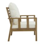 Harrelson Wooden Garden Sofa Set with Cream LED Premium Cantilever Parasol - Natural - Image 16