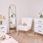 Hattie Accent Chair - Cream Boucle with Gold Legs - Image 4
