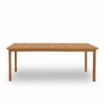 Harlyn 8 Seater Wooden Garden Dining Table - White Acacia - Image 7