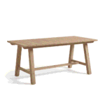 Shiro 6 Seater Wooden Garden Dining Set with Shiro Pink Rope Chairs & Bench - 180cm - Image 18