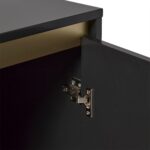 Iliana 2 Door Small Sideboard - Charcoal Grey & Gold Legs - Image 6