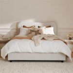 Finola King Ottoman Bed - Ivory