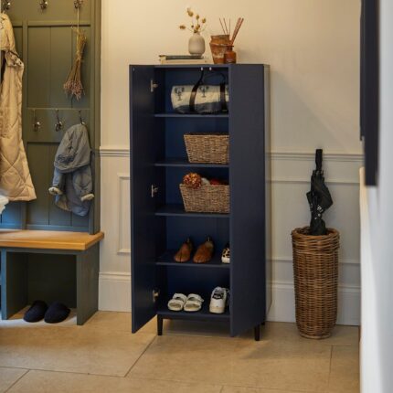 Outlet - Jack Shoe Cabinet - Geometric - Blue