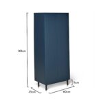 Outlet - Jack Shoe Cabinet - Geometric - Blue - Image 7