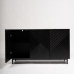 Jack 3 Door Large Sideboard - Geometric Black - Image 12