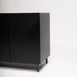 Jack 3 Door Large Sideboard - Geometric Black - Image 8