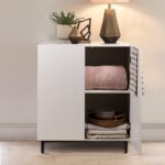 Jack 2 Door Small Sideboard - Geometric White - Image 2