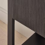 Jade 2 Door Tall Cabinet - Black - Image 9