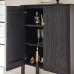 Jade 2 Door Tall Cabinet - Black - Image 2