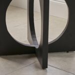 Jade Jet Black Round Acacia Wood Dining Table - Image 3