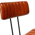 Outlet - Jayden Bar Stool - Set of 2 - Tan Leather - Image 8