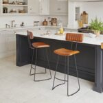 Outlet - Jayden Bar Stool - Set of 2 - Tan Leather - Image 2
