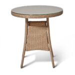 Kemble Bistro Outdoor Dining Table - Natural Brown - Image 7