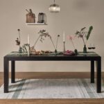 Outlet - Magnus Black Wood Extendable Dining Table