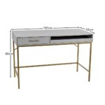 Marie Desk - Ash Grey - Image 8
