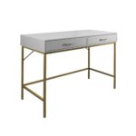 Marie Grey Dressing Table with Stool - Image 4